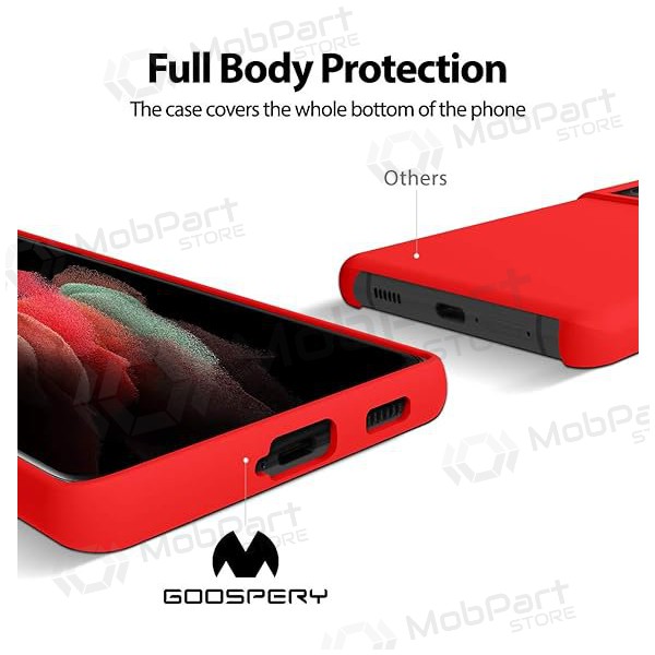 Capa Mercury Silicone Case Samsung A266 A26 5G vermelho