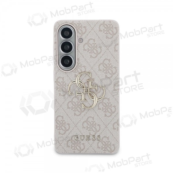 Capa Samsung Galaxy S26 - Guess PU 4G Metal Logo (rosa)