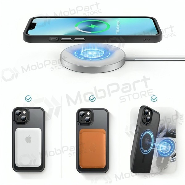 Capa para Apple iPhone 15 -Reach Matte MagSafe- (preta)