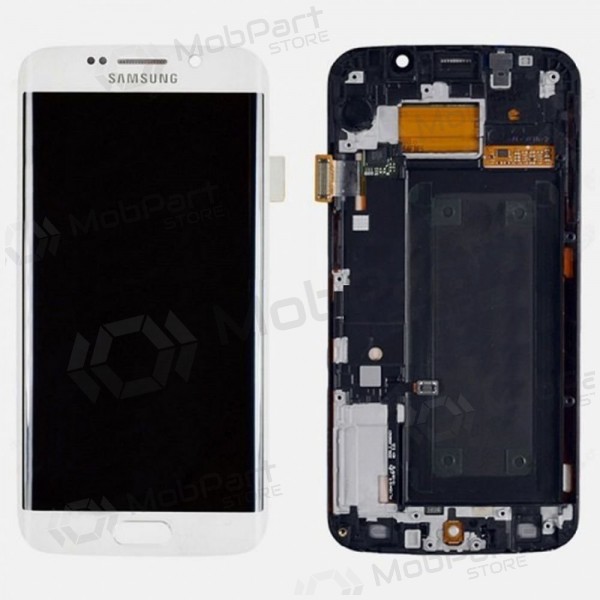 Samsung G925F Galaxy S6 Edge ecrã (branco) (com moldura) (service pack) (original)