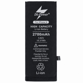 Bateria Apple iPhone 8, acumulador Di-Power 2700 mAh (capacidade aumentada)