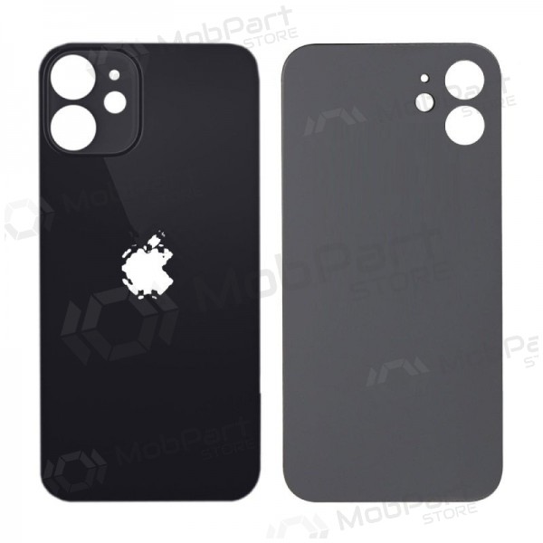 Apple iPhone 12 mini tampa traseira da bateria (preto) (bigger hole for camera)