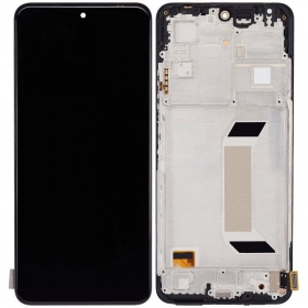 Tela Xiaomi Redmi Note 12 5G / Poco X5 5G (preta) (com aro) (OLED)