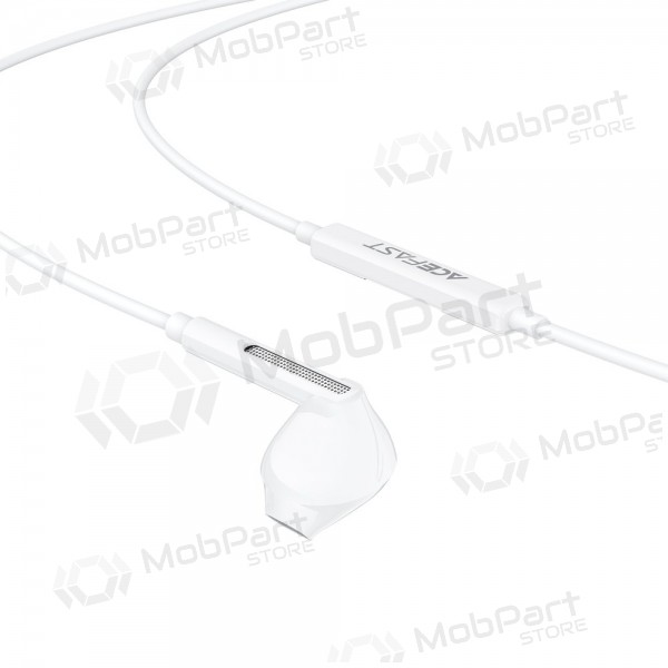 Fones de ouvido com fio Acefast L14 USB-C brancos