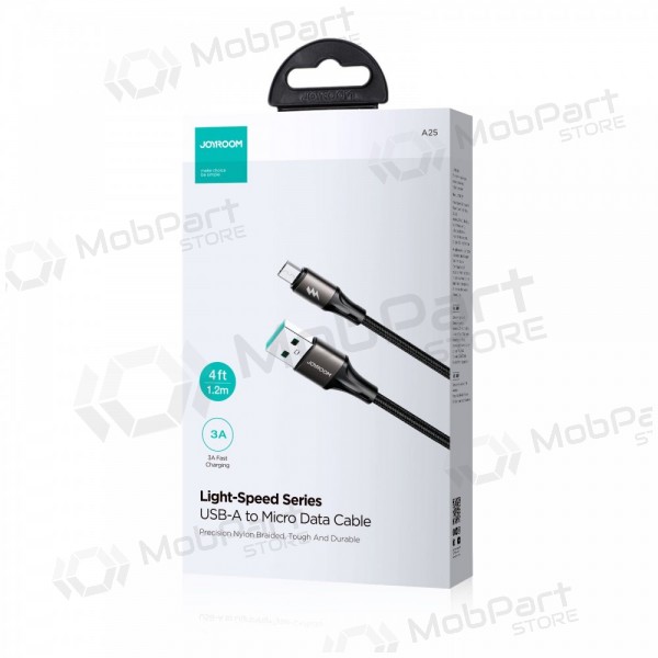 USB cabo Joyroom SA25-AM3 USB to MicroUSB 3A 1.2m preto