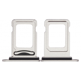 Suporte de cartão SIM para Apple iPhone 14, 14 Plus, Dual SIM (branco)