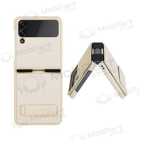 Capa Samsung Galaxy Z Flip4 - Nillkin Leather (dourada)