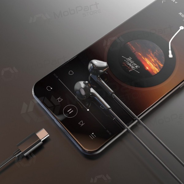 Fones de ouvido USB-C Dudao X3C pretos