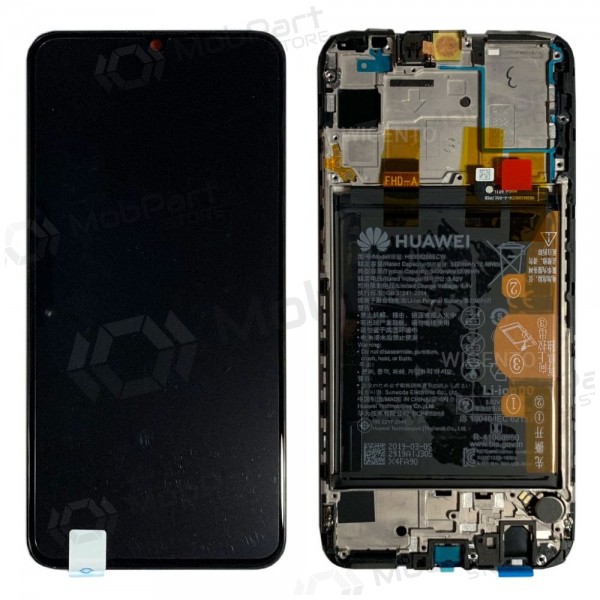 Ecrã Huawei P Smart 2019 / P Smart Plus 2019 (preto) (com moldura e bateria) (service pack) (original)