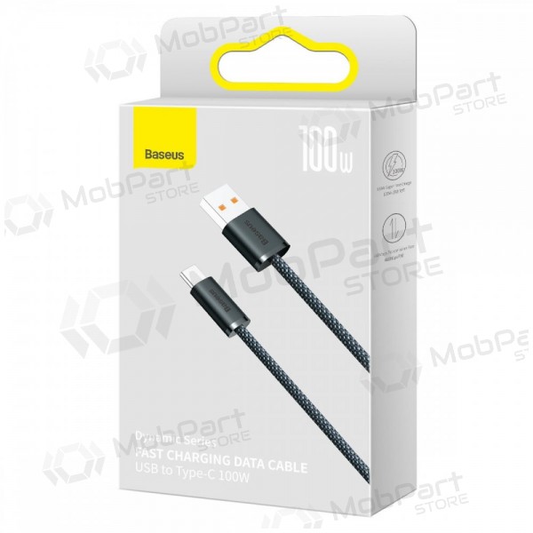 USB cabo Baseus Dynamic 100W USB-A to Type-C 1.0m cinza CALD000616