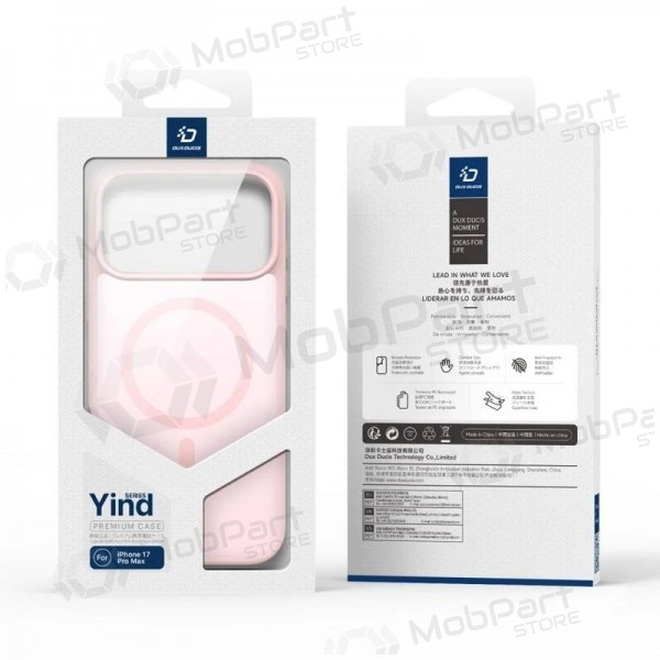 Capa para Apple iPhone 17 Pro Max, 18 Pro Max - Dux Ducis Yind (rosa)