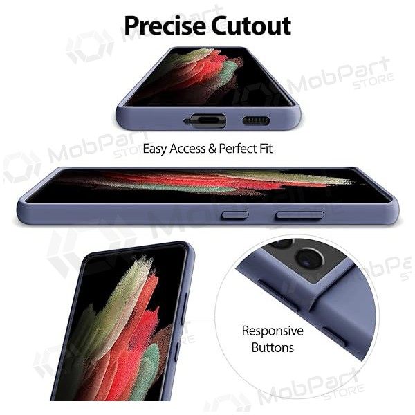 Capa Mercury Silicone Case Samsung A266 A26 5G levandos cinza