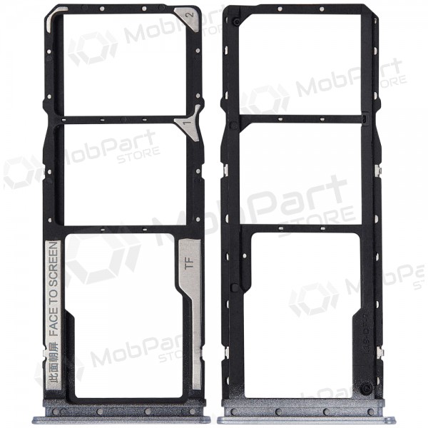 Suporte de cartão SIM Xiaomi Redmi 10 5G (prateado)