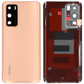 Capa traseira Huawei P40 - ouro rosa (original)
