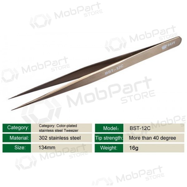 Pinça de metal BST-12C