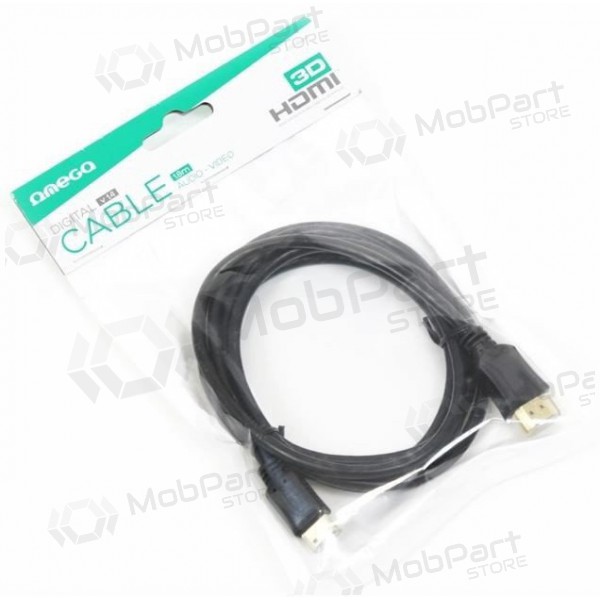 OMEGA HDMI-miniHDMI cabo (v.1.4 4K) 1,8M (preto)