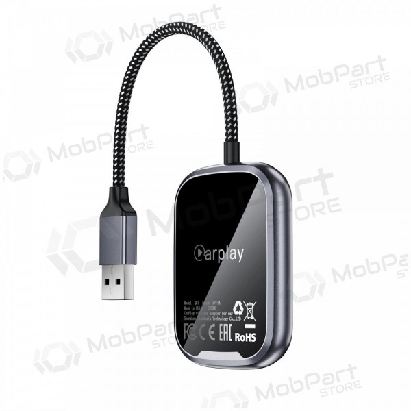 Adaptador CarPlay Acefast QC1 sem fio Android Auto preto