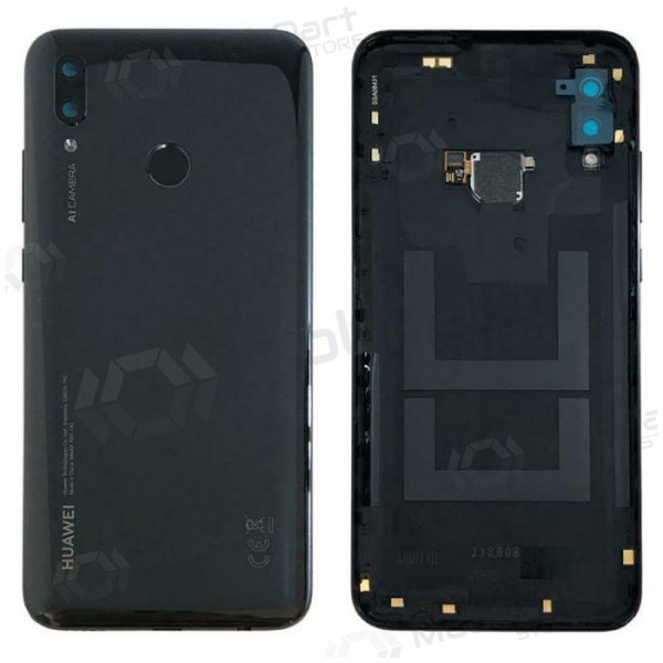 Huawei P Smart 2019 tampa traseira da bateria (preto) (usado grade B, original)