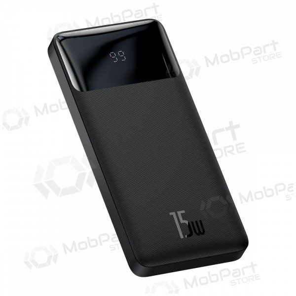 Bateria externa Power Bank Baseus Bipow Type-C PD+2xQuick Charge 3.0 15W 10000mAh preto PPBD050001 Bateria externa Power Bank Baseus Bipow Type-C PD+2xQuick Charge 3.0 15W 10000mAh preto PPBD050001