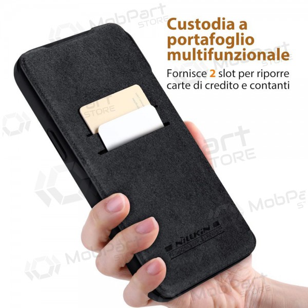 Capa para Apple iPhone 14 - Nillkin Leather (azul)