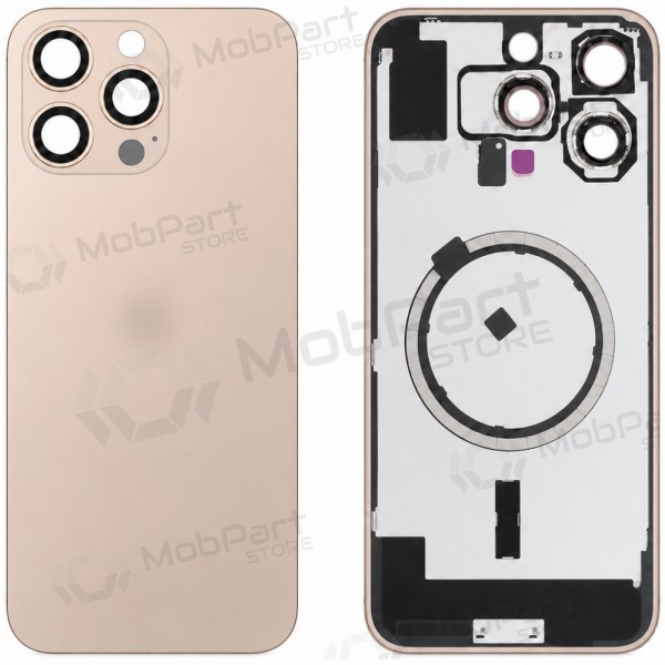 Capa traseira para Apple iPhone 16 Pro Max (dourada) (Premium)