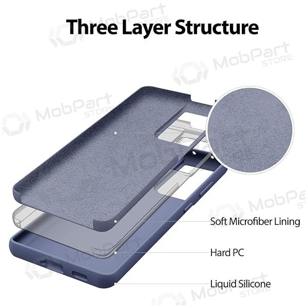 Capa Mercury Silicone Case Samsung A266 A26 5G levandos cinza
