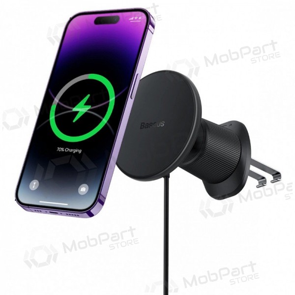 Suporte de telefone para carro com carregamento sem fio Baseus CW01 MagSafe 15 W para grelha de ventilação