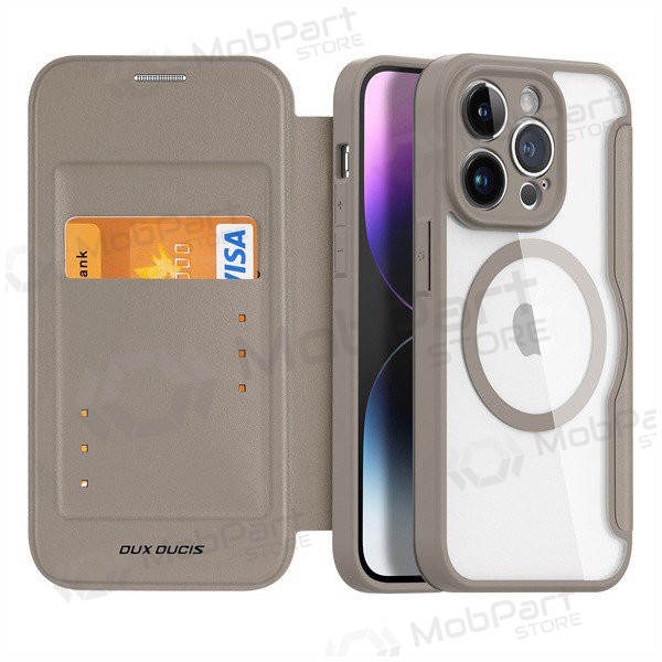 Capa para Apple iPhone 13 / 14 - Dux Ducis Skin X Pro (castanho)