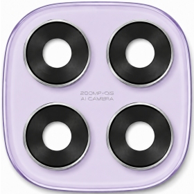 Vidro da câmera com moldura para Xiaomi Redmi Note 14 Pro 4G (roxo)