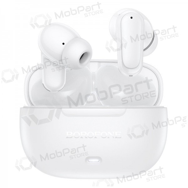 Fones de ouvido sem fio Borofone BW96 Bluetooth ANC ENC USB-C brancos