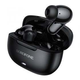 Fones de ouvido sem fio Borofone BW96 Bluetooth ANC+ENC USB-C pretos