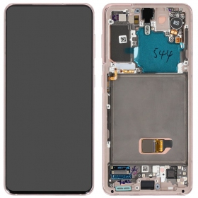 Samsung Galaxy S21 5G ecrã (roxo) (com moldura) (original)