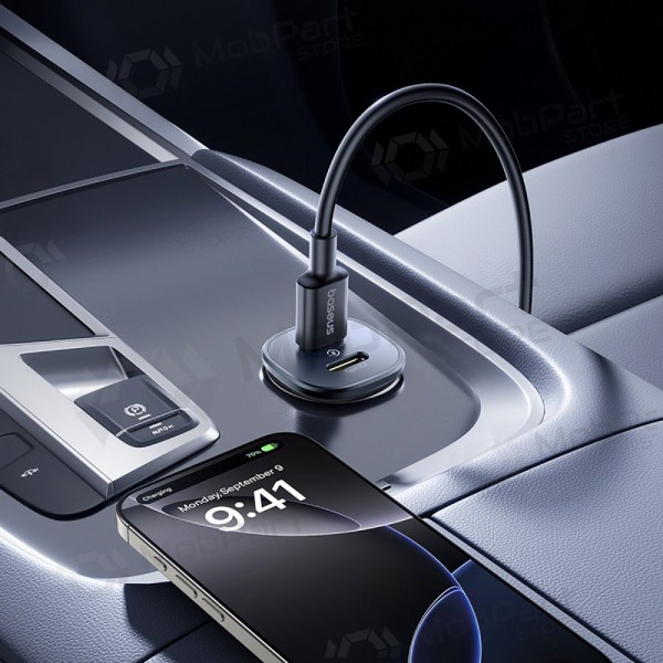Carregador de carro Baseus GoTrip 2xUSB-C 30W preto C00072300123-01