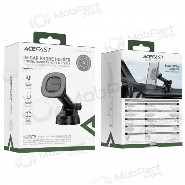 Suporte automotivo para telefone Acefast D45 no painel de instrumentos com ventosa.