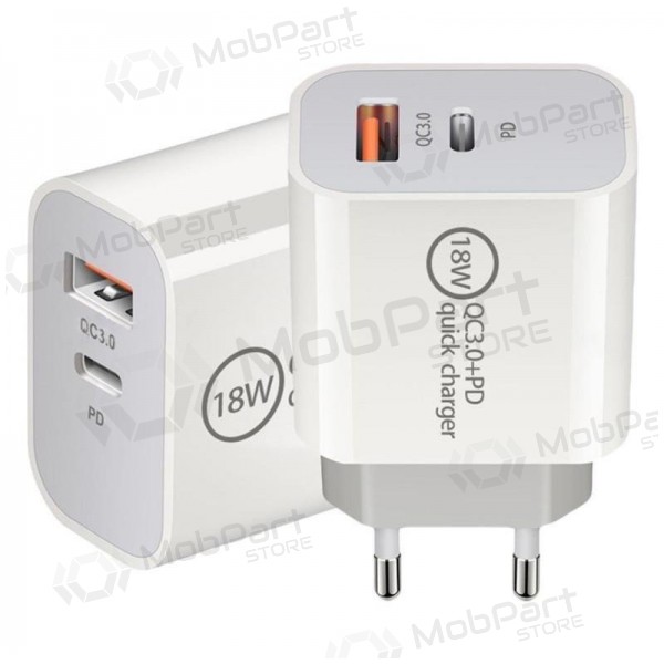 Carregador 18W PD+QC3.0 SDC-18WACB (3A)