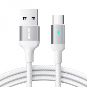 USB cabo Joyroom S-UC027A10 USB to Type-C 3A 1.2m branco
