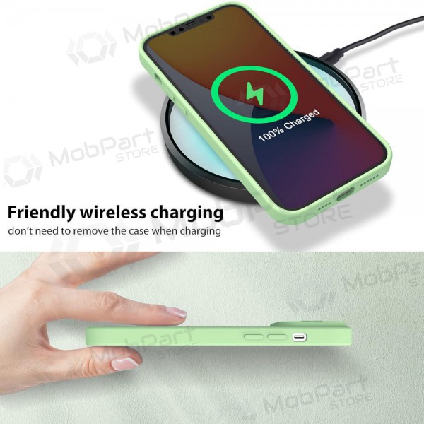 Apple iPhone 14 Plus capa „Nillkin Silicone“ (verde luz)