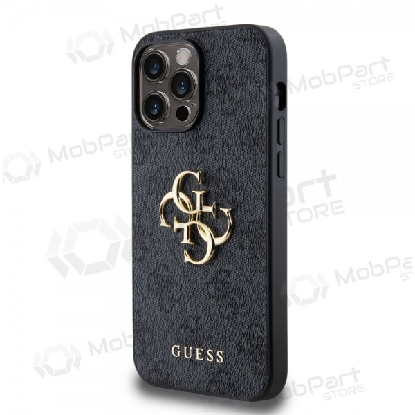 Capa para Apple iPhone 14 Pro Max - Guess PU 4G Metal Logo (cinzento)