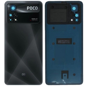 Xiaomi Poco X4 Pro 5G tampa traseira da bateria (preto) (original) (service pack)