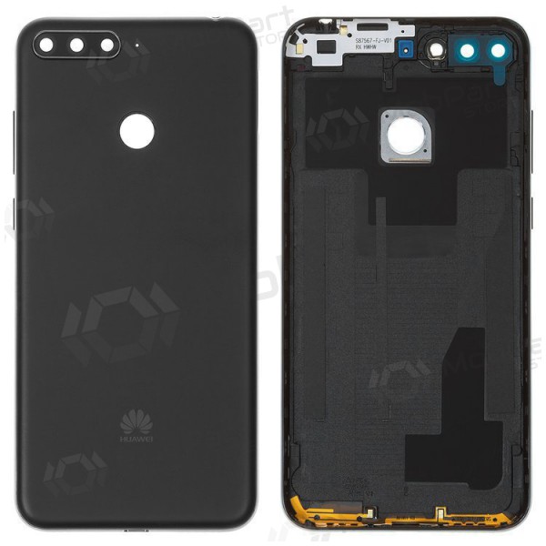 Huawei Y6 Prime 2018 tampa traseira da bateria (preto) (usado grade A, original)