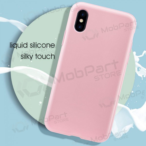Capa para Apple iPhone 13 mini - Liquid Silicone 1.5mm (rosa)