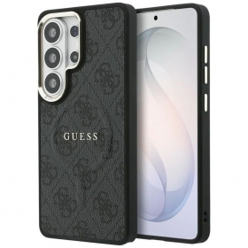 Capa Samsung Galaxy S26 Ultra - Guess PU Leather 4G Gold Frame Magnetic