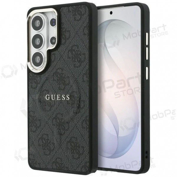 Capa Samsung Galaxy S26 Ultra - Guess PU Leather 4G Gold Frame Magnetic (preta)