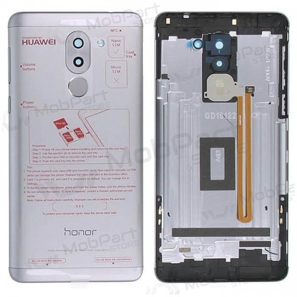 Huawei Honor 6X tampa traseira da bateria (cinza) (usado grade C, original)