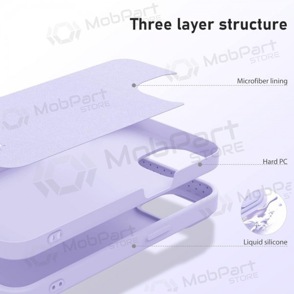 Capa para Apple iPhone 14 - Nillkin Silicone (violeta claro)