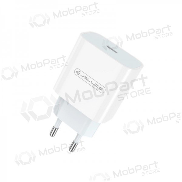 Carregador Jellico AK180 20W USB-C + USB-C to USB-C cable 1.0m branco