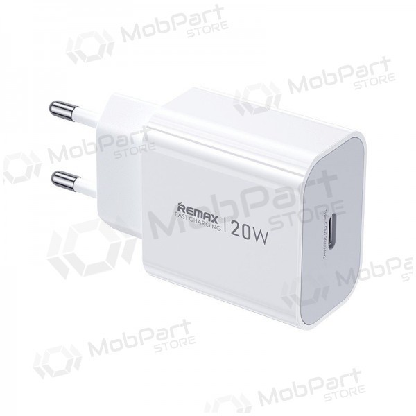 Carregador de telefone Remax CA08 20 W USB-C branco