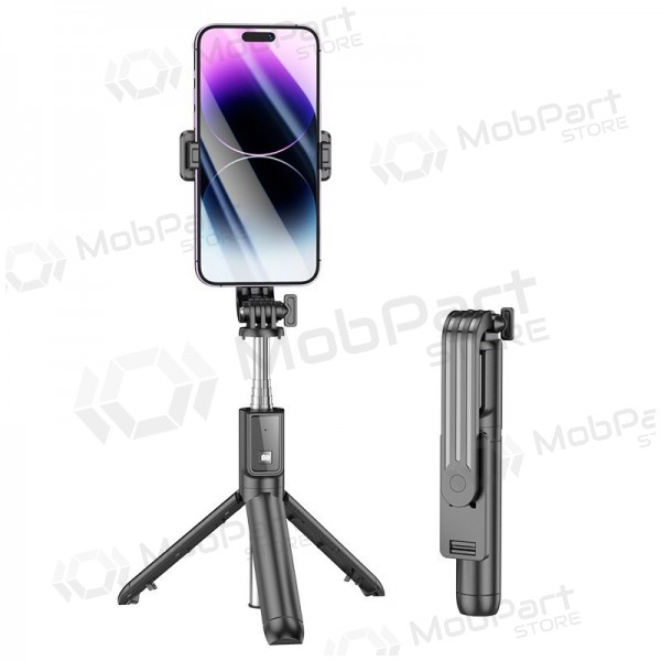Tripé de bastão de selfie Borofone BY11 para telefone até 0.7 m Bluetooth preto