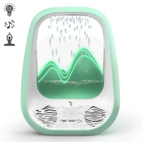 Alto-falante Bluetooth relaxante com iluminação RGB Relaxing Rain verde