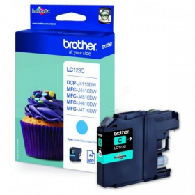 Brother LC 123 (LC123C), cartucho ciano para impressoras a jato de tinta